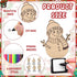 XEQWZVFR 18 Set 36 Paint(6 Pcs DIY Wooden Trophy Coloring Wooden Trophy Award Crafts Color Pens Sticker Unfinished