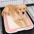 Dmnnlp 19.7"x14.5" Dog Potty Tray for Small Dogs, Puppy Potty Training Tray Indoor Dog Toilet, Leak-Proof Pet Pads