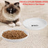 4 Pack Cat Food Bowl with Non-Slip Silicone Bottom, Healthy Ceramic Dishes for Indoor Cats, Puppy Feeding Plates