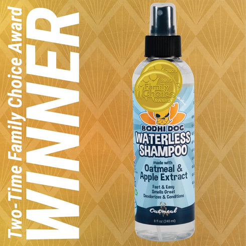 Bodhi Dog Waterless Shampoo, Natural Dry Shampoo for Dogs or Cats, Neutralizes Pet Odor, No Rinse Required (Oatmeal and