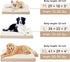 Memory Foam Large Dog Bed, Orthopedic Crate Bed with Cooling Gel Foam, Waterproof Liner, Washable Cover, Beige