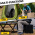 Thallike 12-inch 400 Lbs, Portable Camping Toilet with Pop-Up Privacy Tent, Toilet Seat, Outdoor Portable Folding