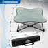 Portable Elevated Bed, Folding Pet Cot for Indoor, Outdoor, Traveling, Camping, Raised Travel Lounger for Dogs, Cats,