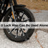 Titanker Heavy Duty Motorcycle Chain Lock with 2 Keys, 14mm Thick U Lock for Bicycles