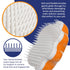 Large 5" Dog Pet Hair Massaging Brush Grooming Tool for Cats, Dogs, Long or Short Hair, Tangerine Orange