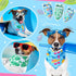 100 Bulk,Summer Summer Sweetude Pieces Hawaiian Dog Bandanas Bandanas for Dogs Fruit Flamingo Palm Leaves Pattern Pet