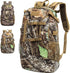 Outdoor Hunting Backpack, Daypack for Bow or Rifle with Rain Cover (Khaki)