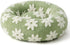 Lesure Round Cat Bed, Donut Small Dog Bed with Jacquard Shaggy Plush & Anti-Slip Bottom - Green 20 Inch