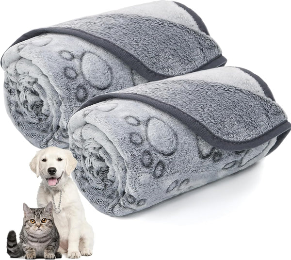 Small Dog Blanket for Medium Large Dogs - Fleece Puppy Blanket - Washable Dog Blankets for Bed Couch Protection with