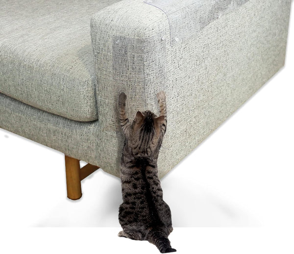 LAMINET Cat Scratch Shields, Heavy Duty Furniture Protection, Set of 2, Multiple Sizes for Indoor Use