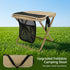 AZSRKRBM 260lbs, Backpacking, Portable Folding Stool with Pocket, Compact Camping Chair Heavy Duty Supports Lightweight