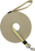 Cotton Web Strong Dog Training Lead, Basic Walking Hiking Lead, Mid Yellow 10FT/Width 1"