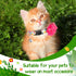 Weewooday 4 Pcs Spring Cat Collars for Girls, Adjustable Floral Collars with Bell for Holiday Party and Daily