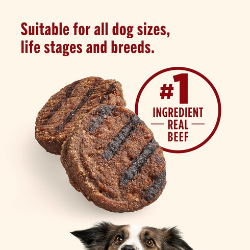5 oz. Pack 5 Nutrish Burger Bites Beef Recipe with Bison Premium Dog Treats, Pouch, of (Rachael Ray)