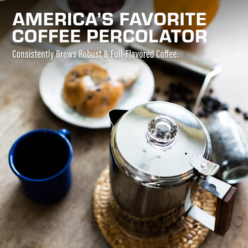 Bozeman 3 [9 COLETTI Induction Coffee Maker Percolator Coffee Pot, Coffee Percolator Brews Kinds of Ways: Fire