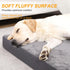 KSIIA Orthopedic Dog Bed, Waterproof for Large Dogs, Deluxe Plush Washable, 41 x 27 Inch, Dark Gray