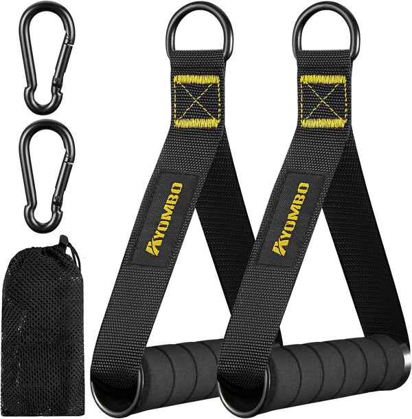 Gym Equipment Cable Attachments for Home Workout Equipment Machine, Grip Attachments, Resistance Bands Handles for