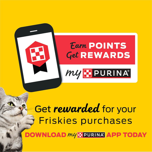 5.5 oz. Cans,(Pack 48) Friskies Purina Extra Gravy Wet Cat Food Chunky with Beef in Savory Gravy