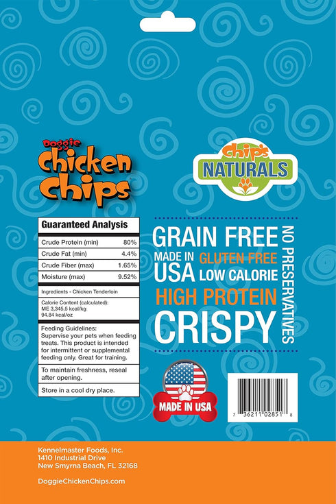 All Natural Chicken Chips Dog Treats, Small 4 oz Bag