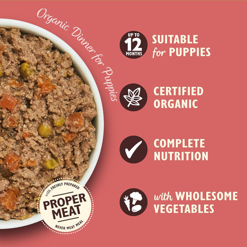 Lily's Kitchen Organic Dinner for Puppies, 150g (Pack of 11)