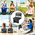 Maeytau Stadium Seats for Bleachers with Back Support, Portable Bleacher Seats with Thick Padded Cushion and Carry