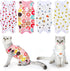 4 Pieces Cat Recovery Suits Body Wraps - Breathable Recovery Clothes for Cats Small Dogs, Abdominal Weaning (Banana,