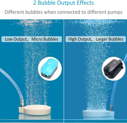 Pawfly 2 Inch Air Stone Disc Aerator Bubble Diffuser for Small Aquarium Fish Tank Bowl