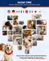 Dog Brush for Shedding, 20 Blade Dematting Tool, Undercoat Rake for Large Medium Small Dogs and Cats