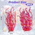23.6-inch Tall,2PCSRed Hamiledyi Aquarium Plastic Plants Aquarium Decor Artificial Fish Tank Plants,Tall Fish Tank