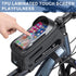 GEWAGE Bike Front Frame Bag with Phone Holder - Durable Cycling Accessory