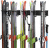 Ultrawall Ski Rack for Wall Mounted Storage, 10 Pairs of Skis Holder, Garage Organizer System, Holds Up to 300lbs