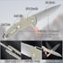 FLISSA Pocket Knife - Folding Tactical Knife with G10 Handle, D2 Blade, Liner Lock, and Pocket Clip for Outdoor Use