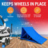 Trailer Wheel Chocks with Rope or Wheel Dock for Boat Trailer, Travel Camper, RV Accessories, Tire Chock Blocks for