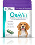 ORAVET Dental Chews for Medium Dogs (25-50 lbs.), Oral Care and Hygiene Chews, Purple Pouch, 30 Count