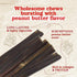 Natural Farm Peanut Butter Flavor Collagen Sticks for Dogs (12 Inch, 12 Pack) - Rawhide Alternative Chews with