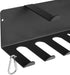 Wall Mount Resistance Bands Rack for Home Gym Equipment Storage, Jump Ropes, Yoga Mat, Foam Roller, Chains, 16.5", Black