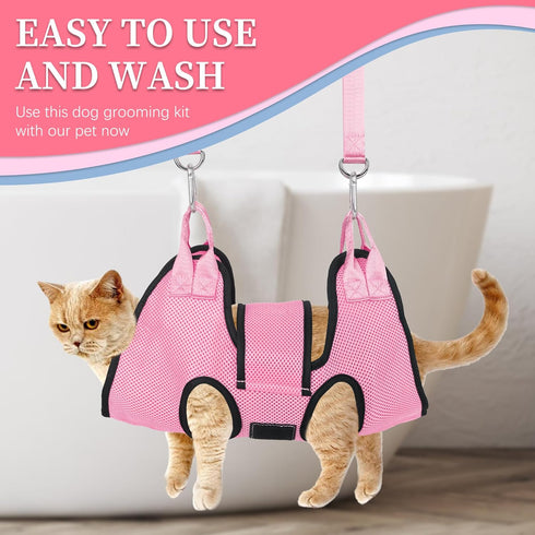 Hammock, Hammock Trimming Clippers/Trimmer, PatiencET Dog Grooming Pet Grooming for Cats & Dogs with Security Strap