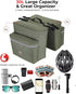 KEMIMOTO Portable Bike Pannier Bag, 30L Water Resistant Bicycle Trunk Bag with Reflective Trim