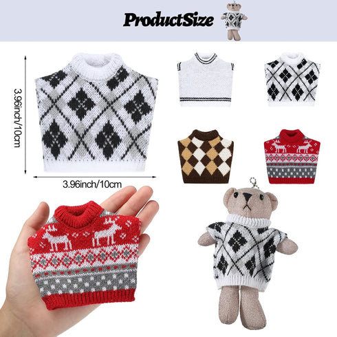 4 Pieces Guinea Pig Clothes Costume for Guinea Pig Ferret Sweater Bunny Hamster Clothing Guinea Pig Outfits Small Animal Warm Vest Winter Pet Sweatshirt Rabbit Apparel Accessory Cosy T-Shirt
