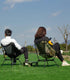 iClimb Ultralight Compact Folding Beach Chair - Anti-Sinking Large Feet and Back Support Webbing (Yellow - Square Frame)