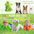 Squeaky Plush Dog Toy with Crinkle Paper, Durable Chew Toys for Small, Medium, and Large Dogs