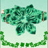 Lionheart Glory St. Patrick's Day Dog Collar, Adjustable Cute Floral Pattern Collar for X-Small Dogs