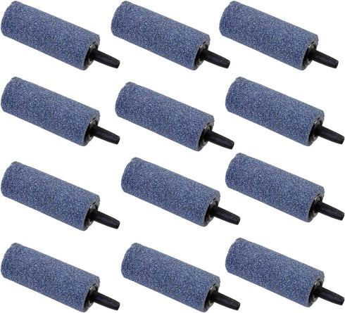 AQUANEAT 12 Pack 2 Inch Aquarium Air Stones, Bubble Diffuser, Aerator Stone for Fish Tanks and Hydroponics