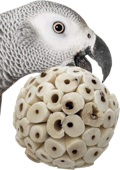 Bonka Bird Toys 1214 Pk3 All-Natural Sola Atta Balls, 3-Pack, 2" Diameter,