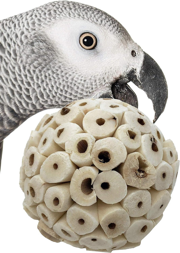 Bonka Bird Toys 1214 Pk3 All-Natural Sola Atta Balls, 3-Pack, 2" Diameter,