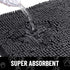 smiry Absorbent Dog Door Mat for Muddy Paws, Non-Slip Washable Chenille Mat, Quick Dry Indoor Entry Mat (47x32 Inches,