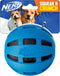 Nerf Dog Crunch and Squeak Rubber Ball Dog Toy, Medium/Large, Single, Blue