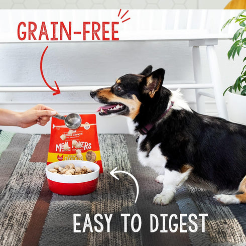 Stella & Chewy's Freeze Dried Raw Savory Salmon & Cod Meal Mixer – Grain Free Dog Food Topper, 18 oz Bag for Small &