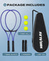 HIRALIY Adult Recreational Tennis Rackets, 27 Inch Lightweight Set for Student Training, Includes 3 Tennis Balls