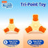 Hartz Chew ‘n Clean Tri-Point Dog Toy, Chicken Flavored Chew Toy and Treat in One, Small